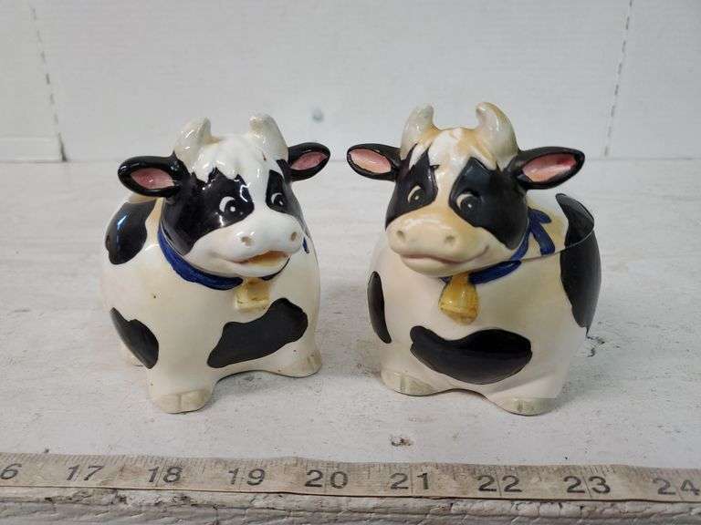 COW CREAMER & SUGAR Isabell Auction
