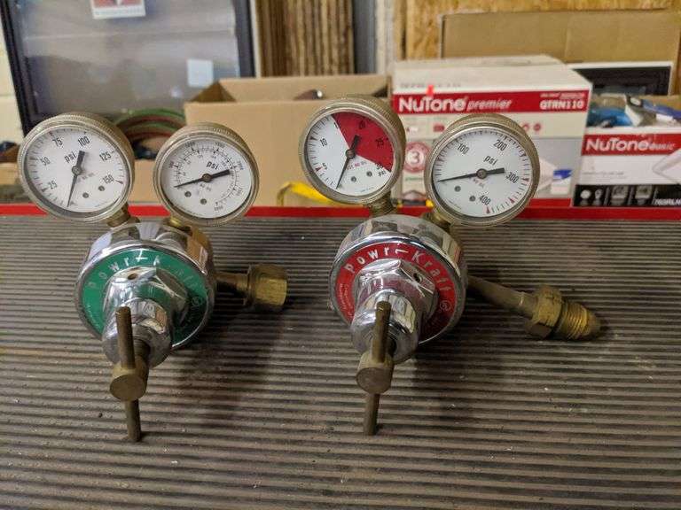 POWRKRAFT OXYGEN & ACETYLENE GAUGES Isabell Auction