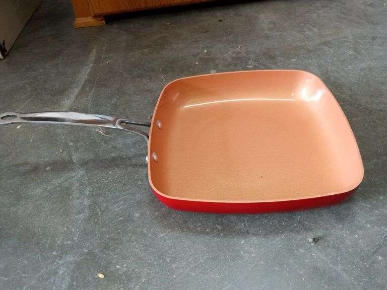 RED COPPER SKILLET Isabell Auction