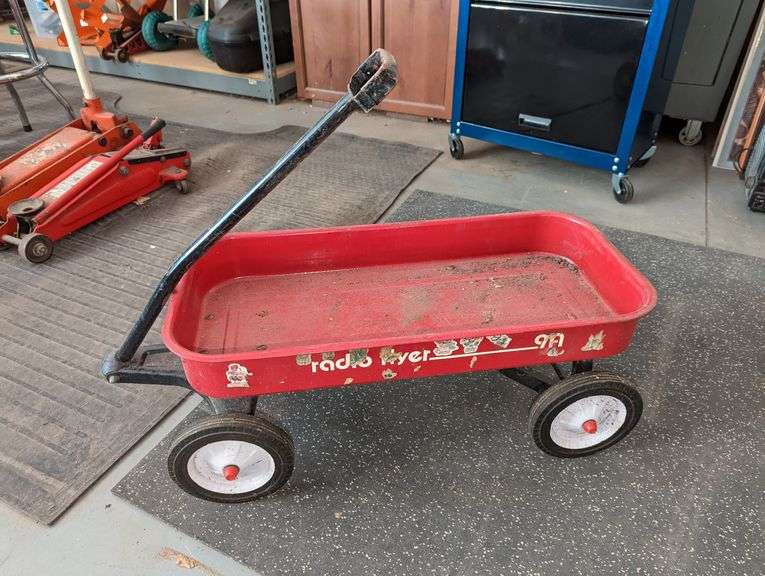 VINTAGE RADIO FLYER 9A METAL WAGON Isabell Auction