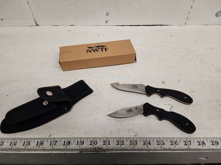 (NEW) NWTF KNIFE SET & SHEATH - Isabell Auction