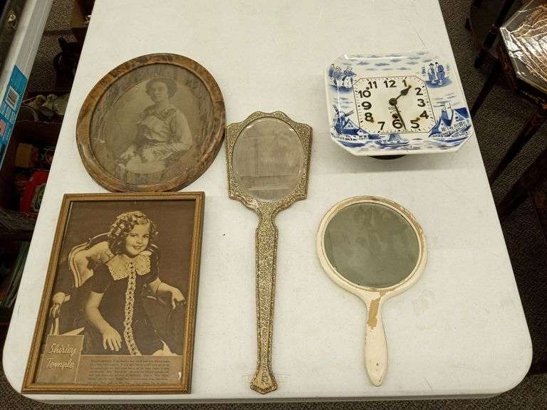 VINTAGE VANITY MIRRORS, PICTURES, AND 8DAY CLOCK Isabell Auction
