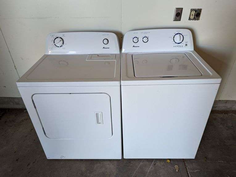 (2X) AMANA WASHER & DRYER SET Isabell Auction