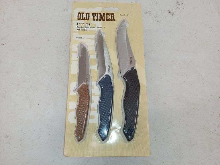 OLD TIMER KNIVES W/ SHEATH (NEW) Isabell Auction