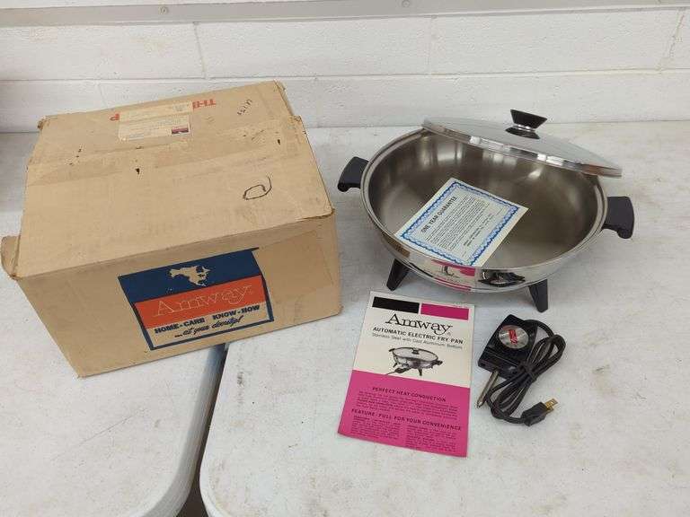 STAINLESS STEEL ELECTRIC FRY PAN (NEW) Isabell Auction