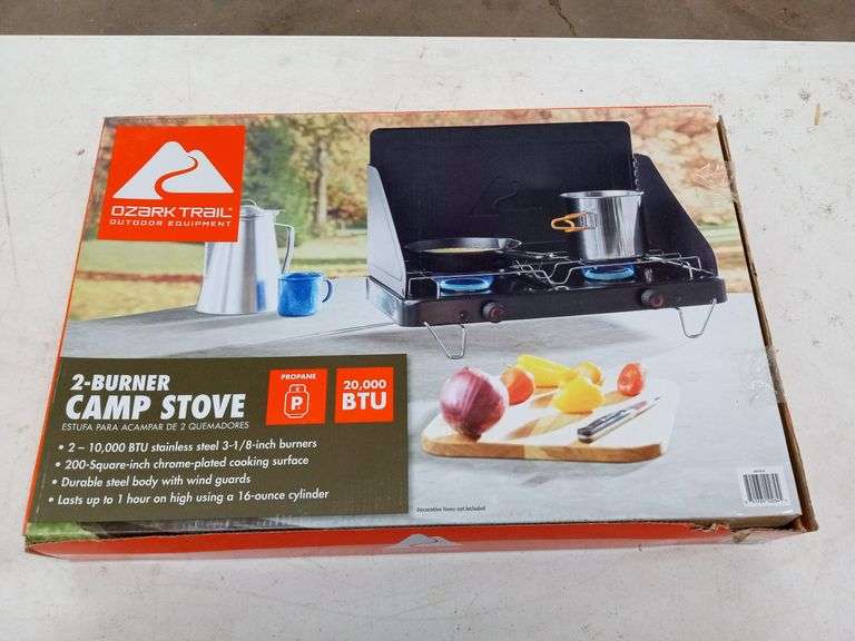 OZARK TRAIL 2BURNER CAMP STOVE (PROPANE) Isabell Auction