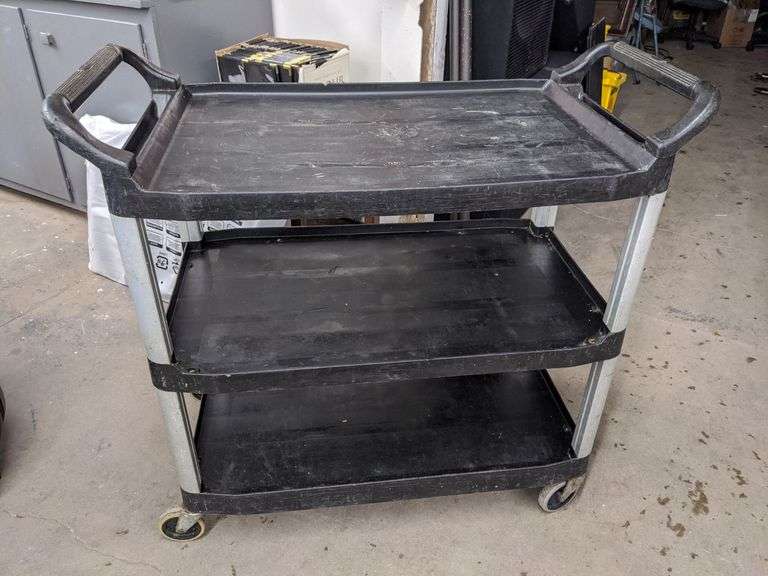 RUBBERMAID COMM. 3TIER UTILITY/BUSSING CART Isabell Auction