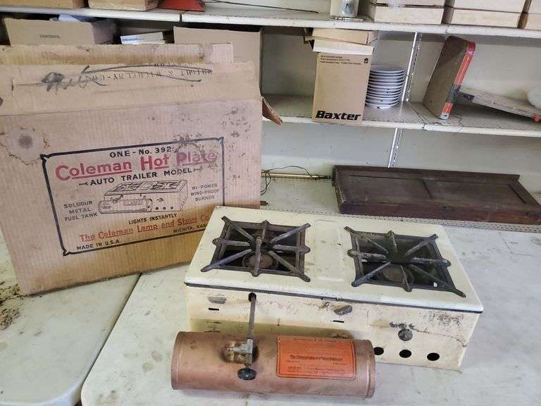 VINTAGE COLEMAN HOT PLATE STOVE Isabell Auction