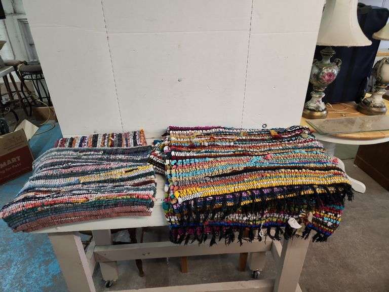 ASSORTED RAG BLANKET & RAG RUGS Isabell Auction