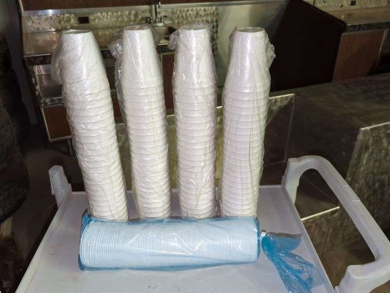 (100CT) 12OZ. STYROFOAM CUPS WITH LIDS Isabell Auction