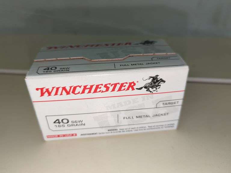 100CT. BOX 40S&W 165GRAIN FMJ AMMO Isabell Auction