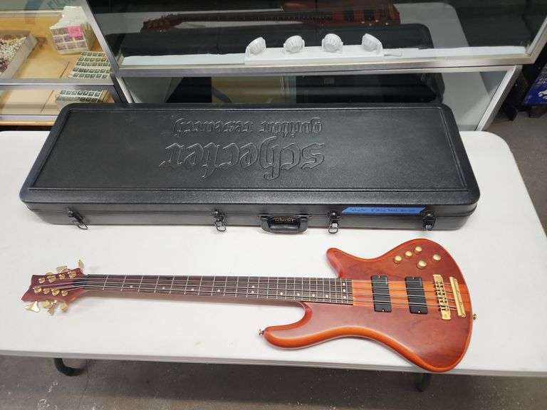 SCHECTER STILELTO SRUDIO 8 STRING ELECTRIC BASS WITH CASE Isabell Auction