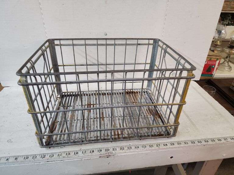 GALVANIZED MILK CRATE Isabell Auction