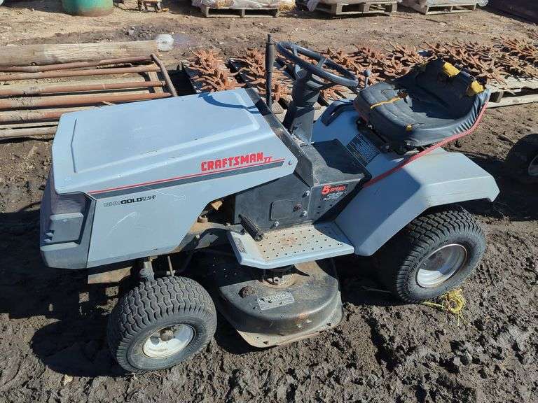 CRAFTSMAN OHV GOLD 12.5-HP. RIDING LAWN TRACTOR WITH MOWER DECK (HAS
