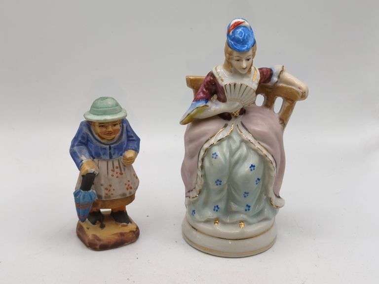 VINTAGE 3" & 5" TALL OCCUPIED JAPAN FIGURINES Isabell Auction