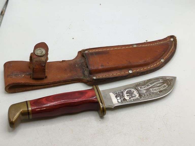 BUCK (USA) HUNTING HERITAGE COLLECTION KNIFE WITH SHEATH Isabell Auction