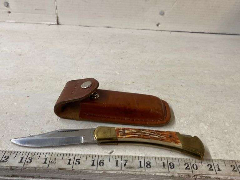 SINGLE BLADE POCKET KNIFE WITH SHEATH Isabell Auction