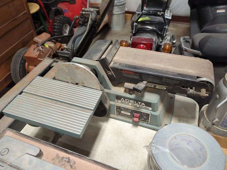 DELTA 4" BELT/6" DISC SANDER Isabell Auction