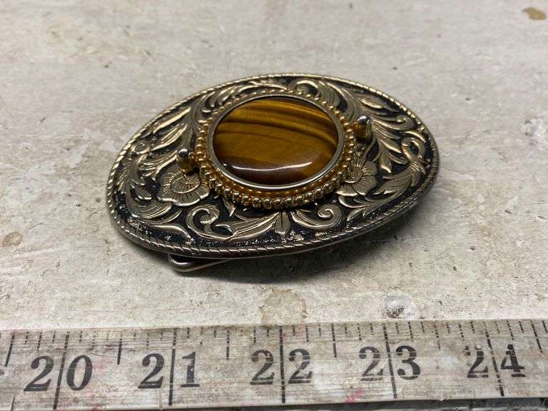 TIGER EYE BELT BUCKLE