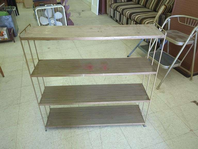 VINTAGE METAL SHELF (36" WIDE) Isabell Auction