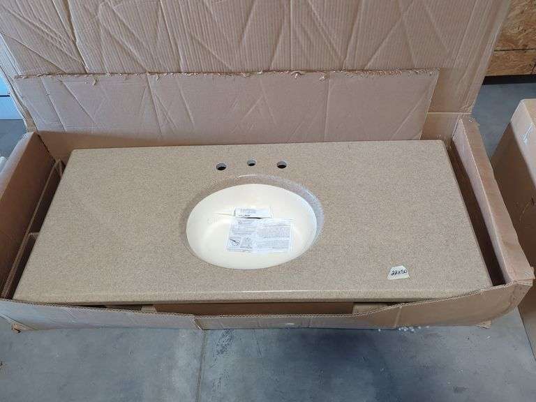 ONYX VANITY SINK TOP (22" X 50") Isabell Auction