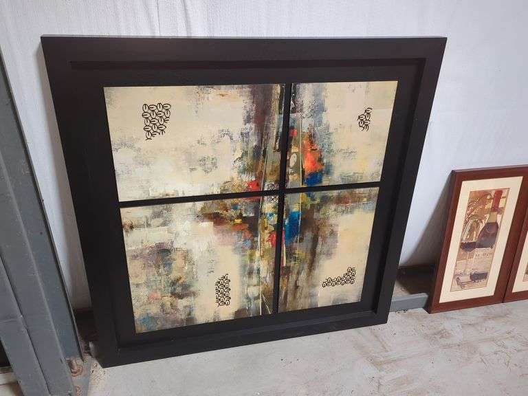 "CENTRIFUGAL FORCES" BY KEMP WALL ART (48" X 48") Isabell Auction