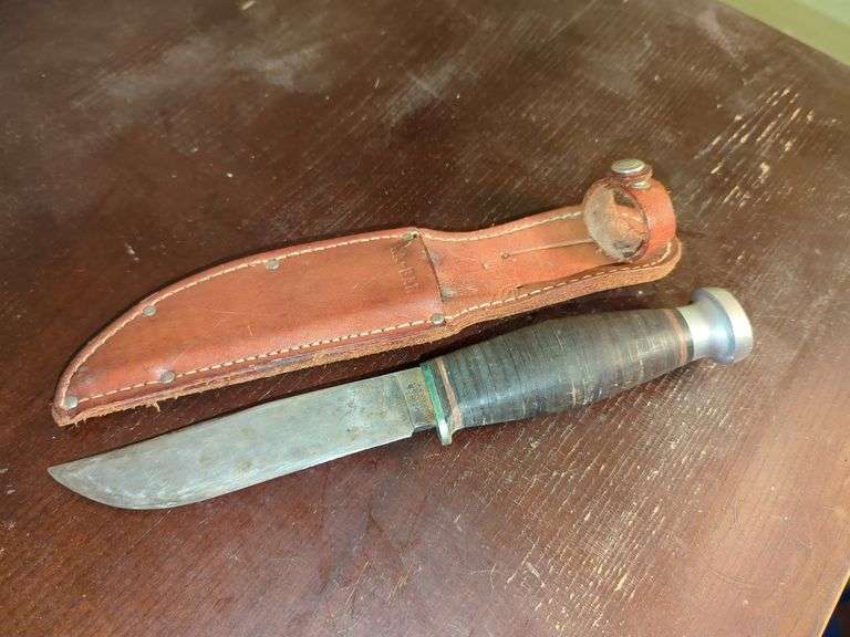 VINTAGE KABAR KNIFE WITH SHEATH Isabell Auction