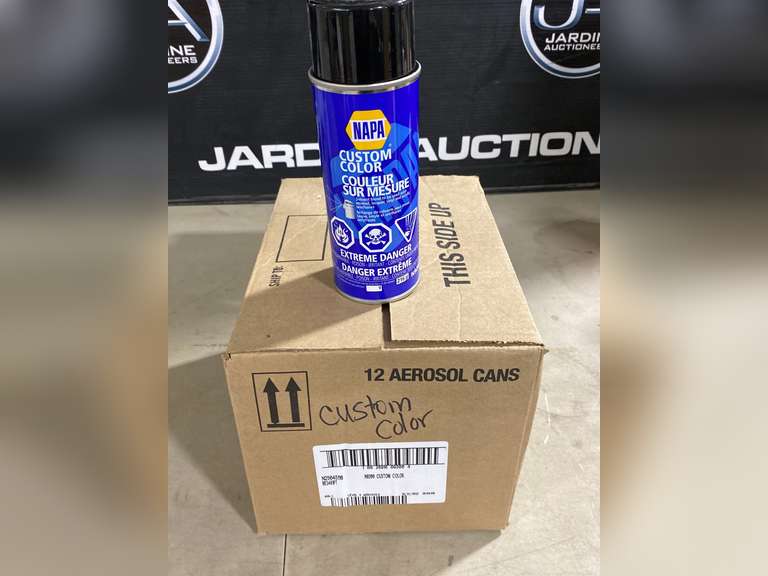 Case (12ea) NAPA Custom Color Spray Cans Jardine Auctioneers