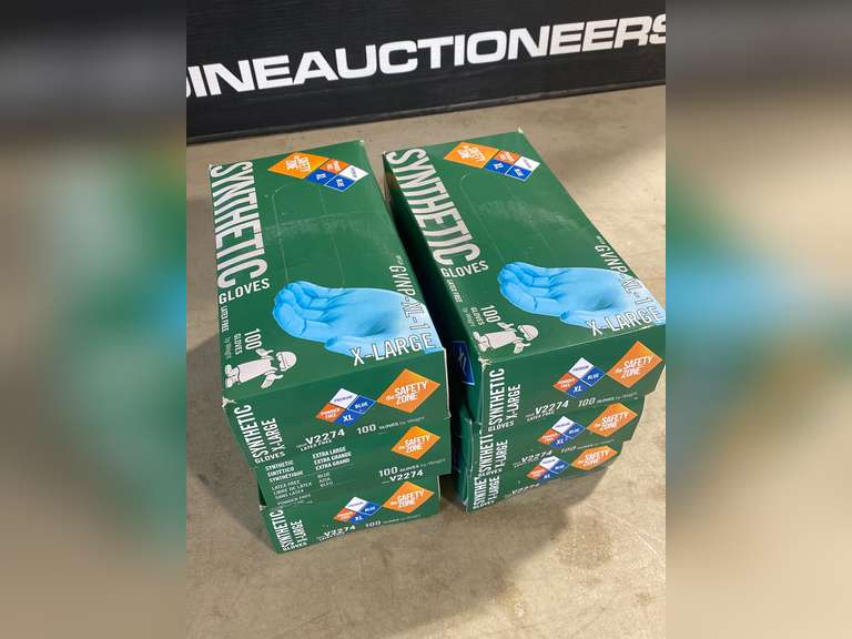 6 Cases (100ea) Synthetic Gloves XL Jardine Auctioneers