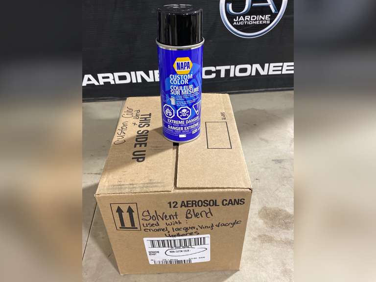 Case (12ea) NAPA Custom Color Spray Cans Jardine Auctioneers