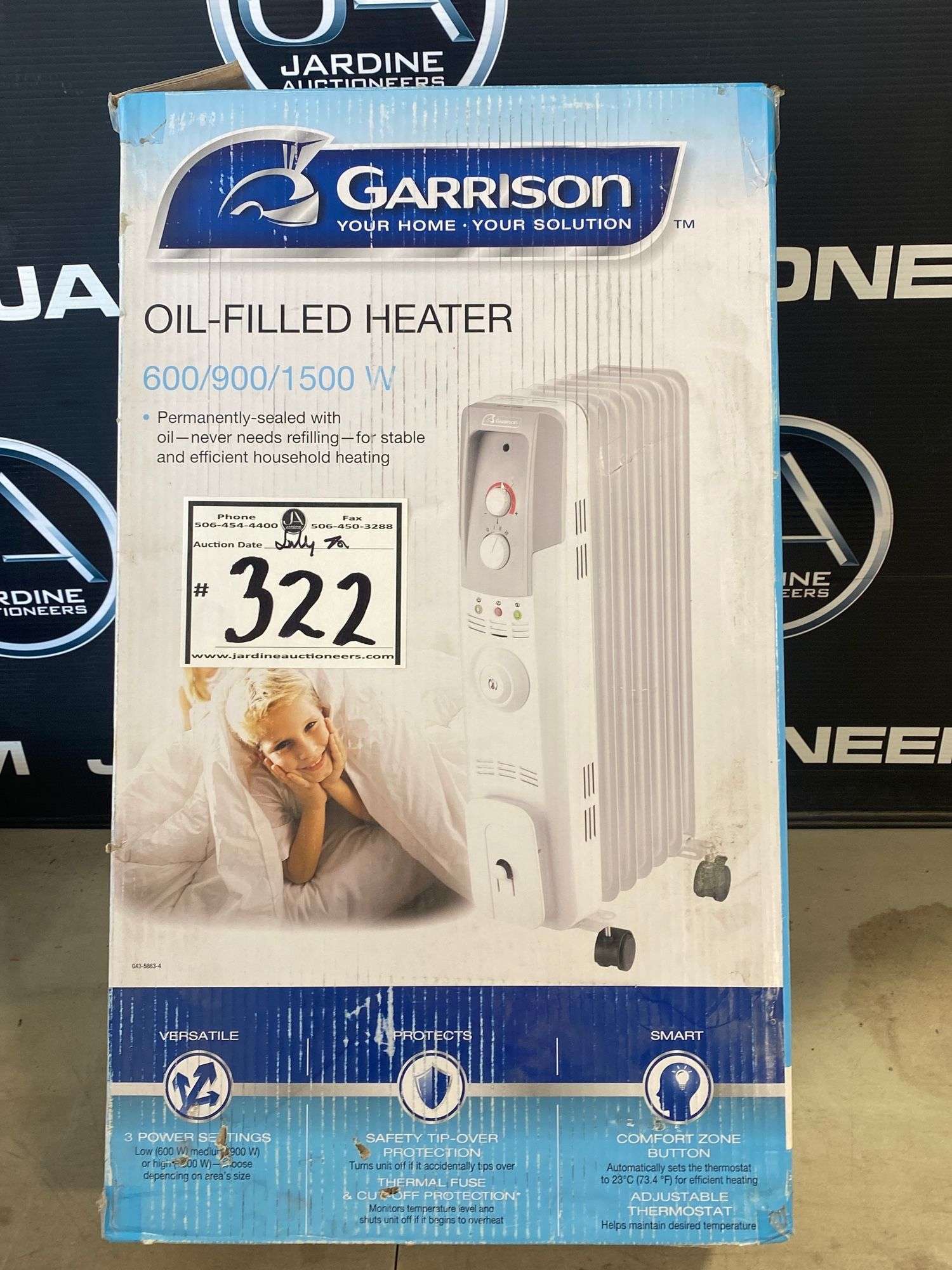 Garrison Oil Filled Heater - Jardine Auctioneers
