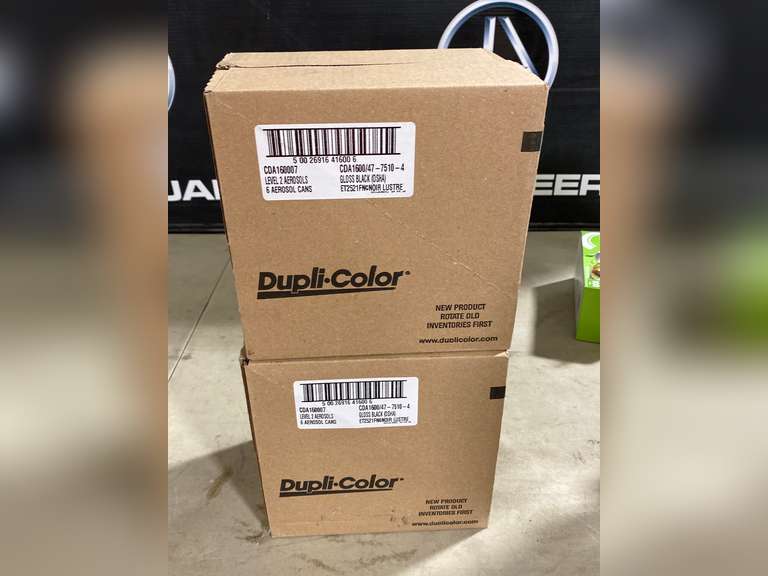 2 Cases (6ea) Gloss Black Spray Paint Jardine Auctioneers