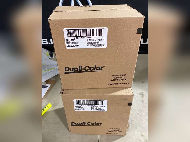 2 Cases (6ea) Gloss Black Spray Paint Jardine Auctioneers
