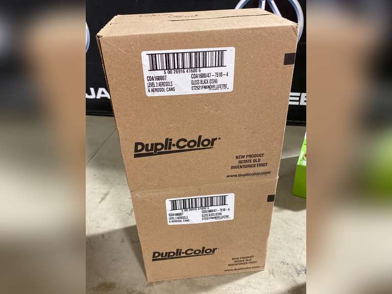 2 Cases (6ea) Gloss Black Spray Paint Jardine Auctioneers