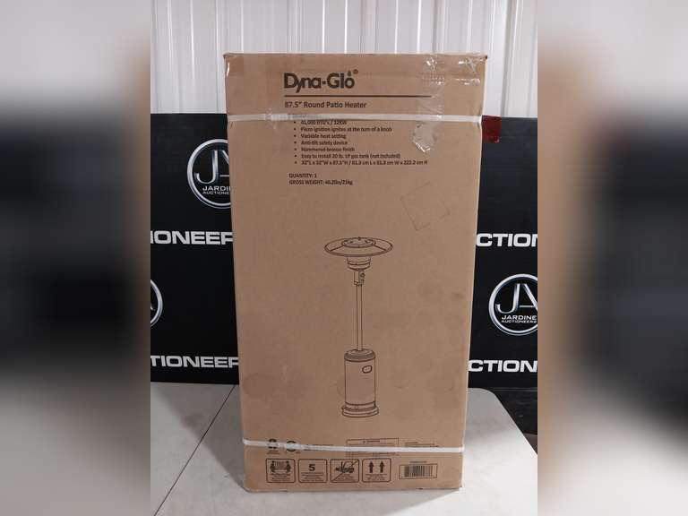 Dyna-Glo 87.5 Round Patio Heater - Jardine Auctioneers