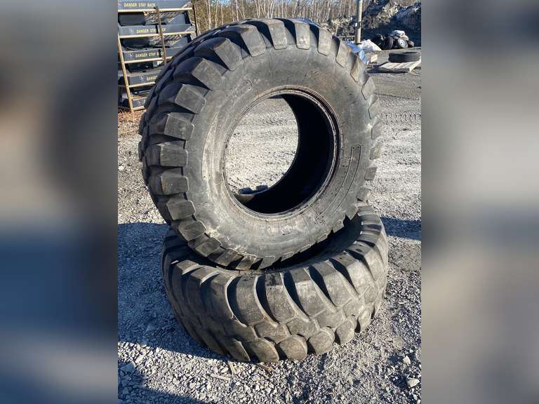 Pair of 19.524 Backhoe Tires Jardine Auctioneers
