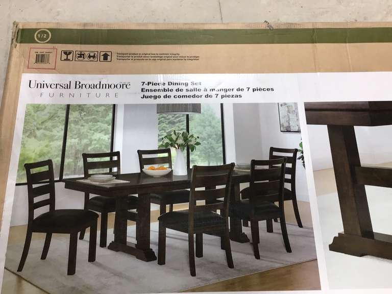 Universal Broadmore Furniture 7Piece Dining Set Jardine Auctioneers