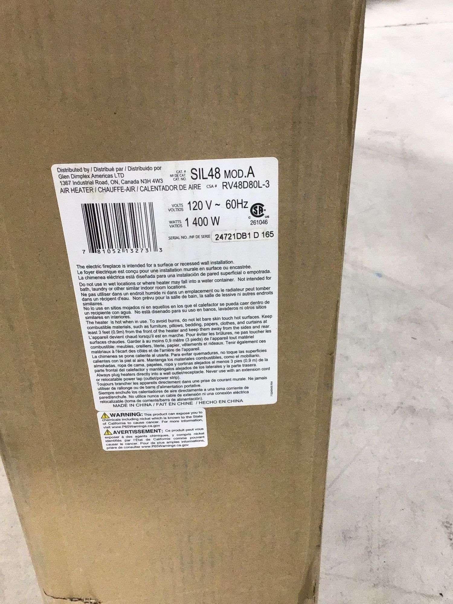 Dimplex Sierra 48” Linear Electric Fireplace - Jardine Auctioneers