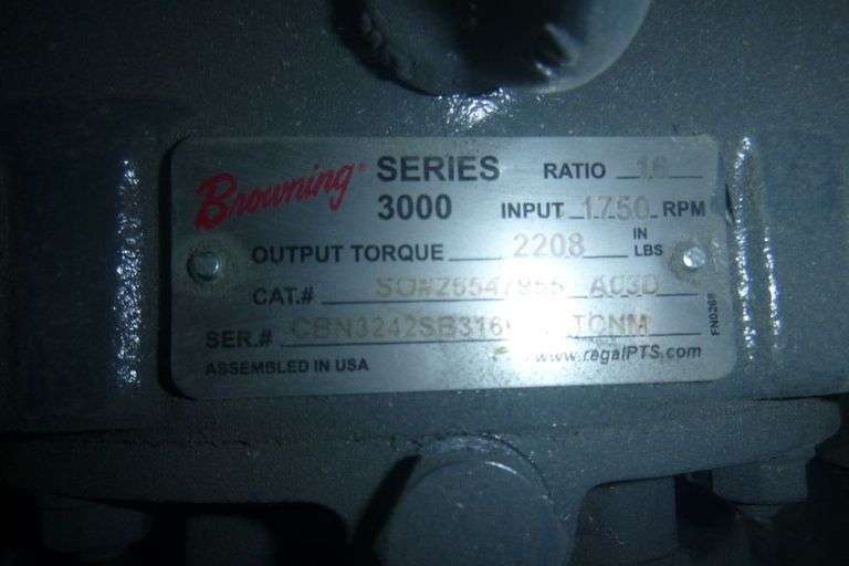 Browning 3000 Series Gear Box J&J Auctioneers LLC