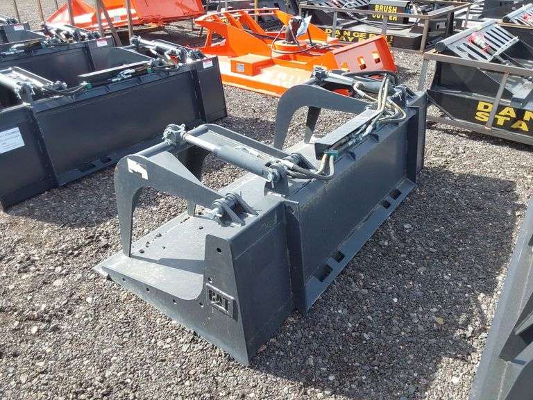 CAT Skid Steer Grapple Bucket Attachment J&J Auctioneers LLC
