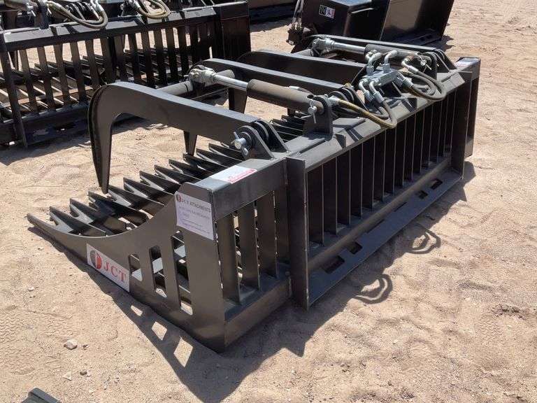 Skid Steer JCT Rock Grappler Bucket Attachment J&J Auctioneers LLC