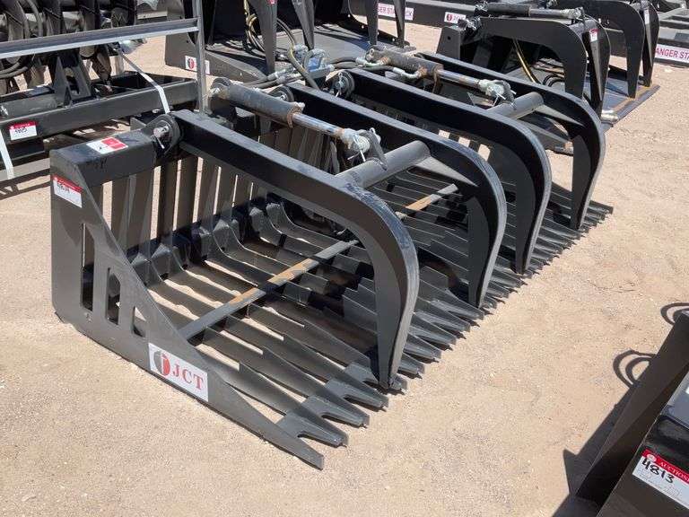 Skid Steer JCT Rock Grappler Bucket Attachment J&J Auctioneers LLC