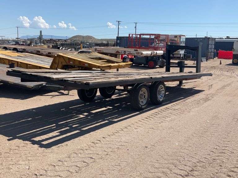 Shop Built Gooseneck Utility Trailer Frame Albuquerque, NM J&J