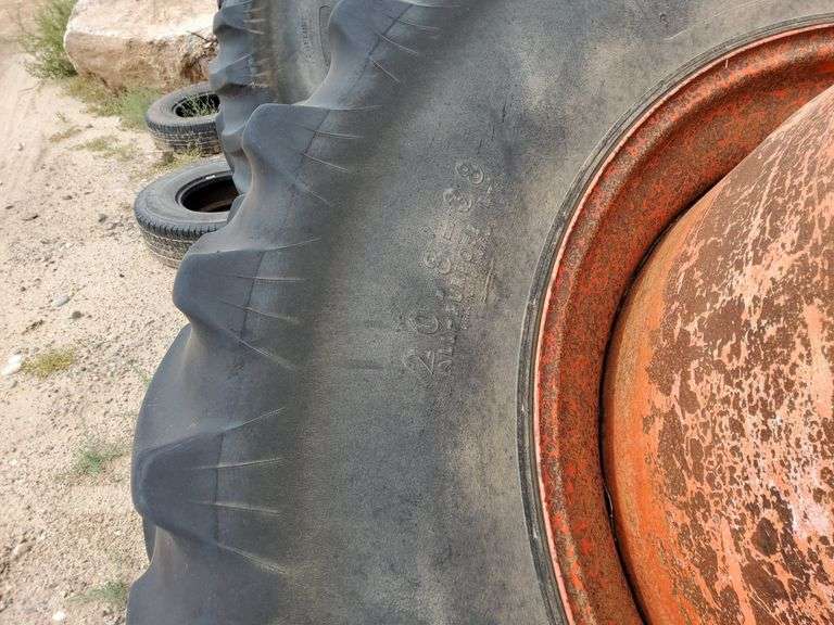 Qty 4 20.8 x 38 Tractor Tires Belen NM J&J Auctioneers LLC