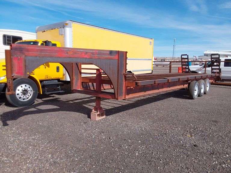 HMDE 30ft Gooseneck Trailer Frame Albuquerque, NM J&J Auctioneers LLC