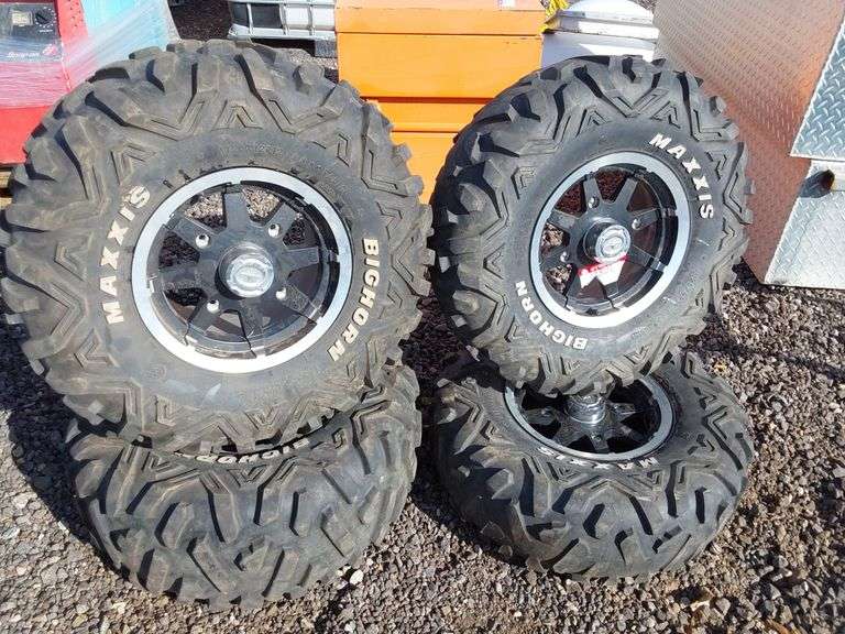 Qty (4) Polaris UTV Tires and Rims Albuquerque NM J&J Auctioneers LLC
