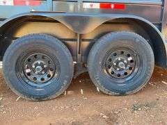 NEW 2024 Circle W 16' Bumper Pull Stock Trailer