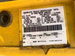 1998 Ford F700 2 Door Cargo Box Truck (123,242 Miles Showing)-Not Running