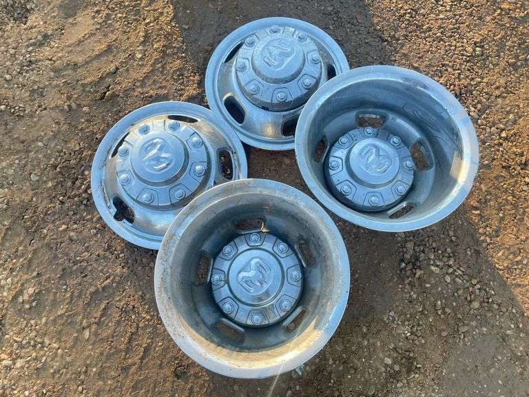 (4) Dodge Dually Chrome Wheel Simulators