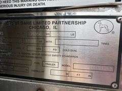 2014 Great Dane Tandem Axle Self Contained Welding Trailer